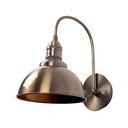 Žalvario spalvos sieninė lempa ø 21 cm Varzan – Opviq lights
