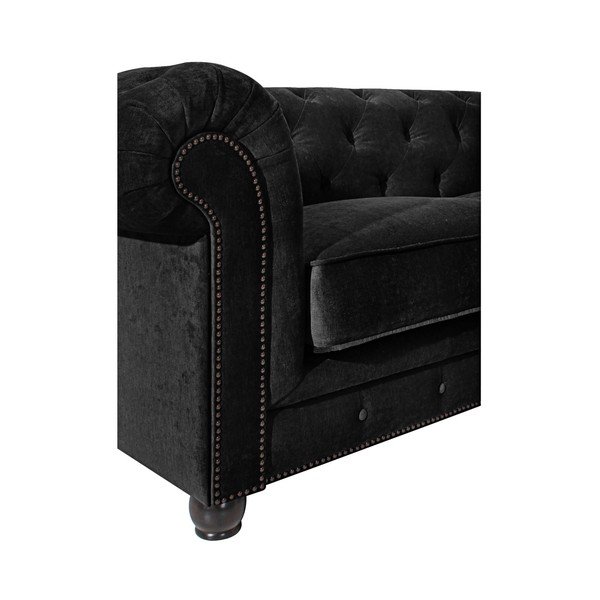Juoda sofa "Max Winzer Orleans Velvet", 216 cm-image-3