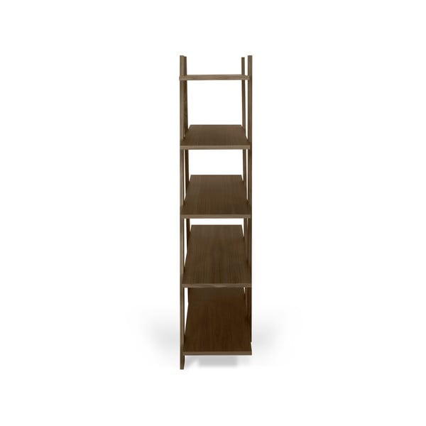Knygų spinta su riešutmedžio medžio dekoru, aukštis 160 cm Wind - TemaHome-image-4
