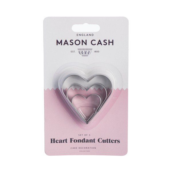 3 nerūdijančio plieno širdies formos pjaustytuvų rinkinys "Mason Cash-image-1