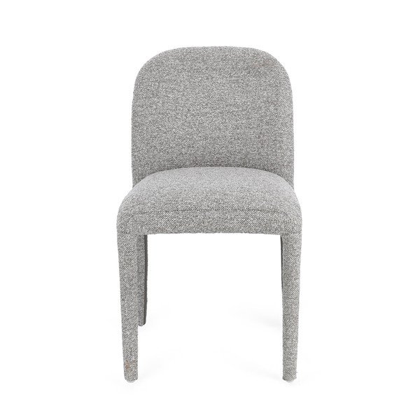 Pilkos spalvos iš boucle valgomojo kėdė Antara – Bizzotto-image-2