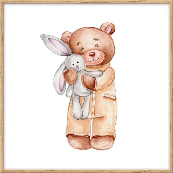 Vaikiškas paveikslas 20x20 cm Teddy Bear  