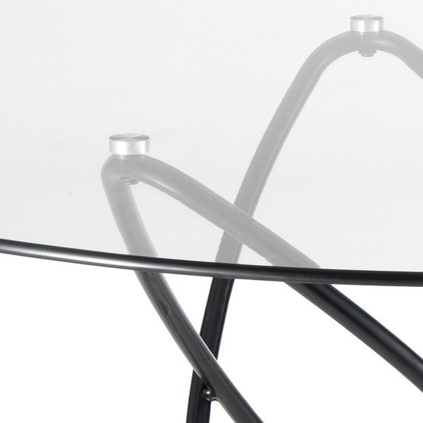 Valgomojo stalas su grūdinto stiklo stalviršiu Tomasucci Hula Hoop, ⌀ 120 cm-image-2