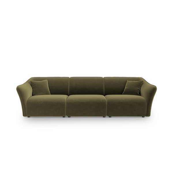 Iš velveto sofa žalios spalvos 292 cm Tokyo – Cosmopolitan Design