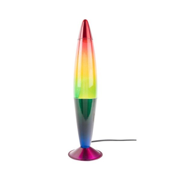 Žalios spalvos iš stiklo lavos lempa (aukštis 41,5 cm) Rainbow Rocket Lava – Leitmotiv