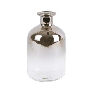 Stiklinė maža vaza PT LIVING Silver Tube, aukštis 10 cm