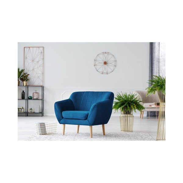 Mėlynas fotelis Mazzini Sofas Benito-image-4