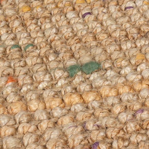 Rankų darbo iš džiuto kilimas natūralios spalvos 120x170 cm Jute Boucle Multi – Flair Rugs-image-3