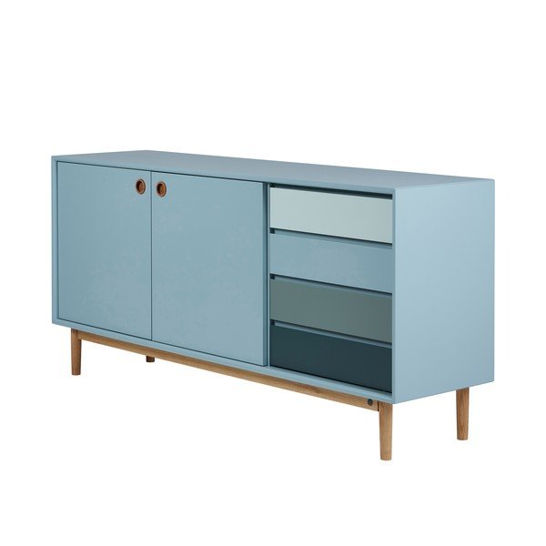 Žema šoninė spintelė mėtų spalvos 170x80 cm Color Box – Tom Tailor-image-2