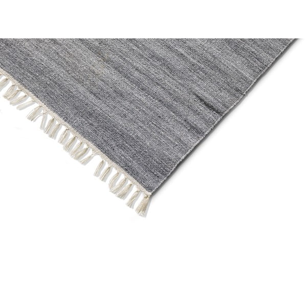 Tamsiai pilkas lauko kilimas iš perdirbto plastiko Universal Liso, 140 x 200 cm-image-2