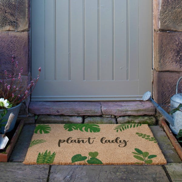 Iš kokoso pluošto grindų kilimėlis 40x60 cm Plant Lady – Artsy Doormats-image-3