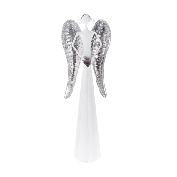 Metalinė angelo statula su LED lempute Dakls, aukštis 49 cm