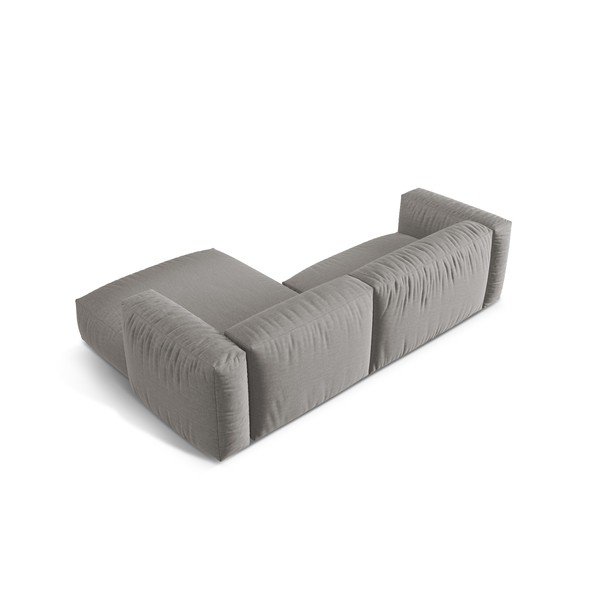 Modulinė kampinė sofa šviesiai pilkos spalvos (su dešiniuoju kampu) Martina – Micadoni Home-image-4