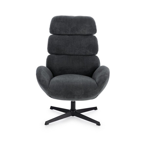 Juodos spalvos pasukamas krėslas Violante – Bizzotto-image-2