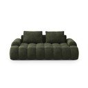 Žalios spalvos iš velveto sofa 200 cm Linz – Cosmopolitan Design