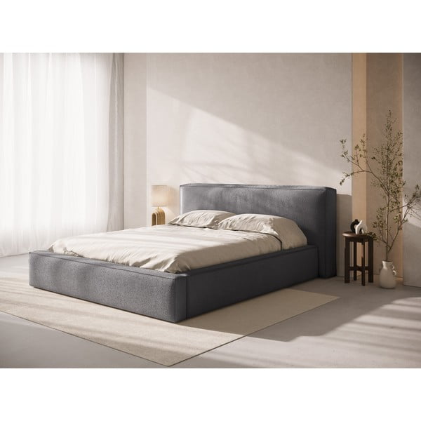 Tamsiai pilkos spalvos iš audinio galvūgalis 249x100 cm Olivia – Micadoni -image-1