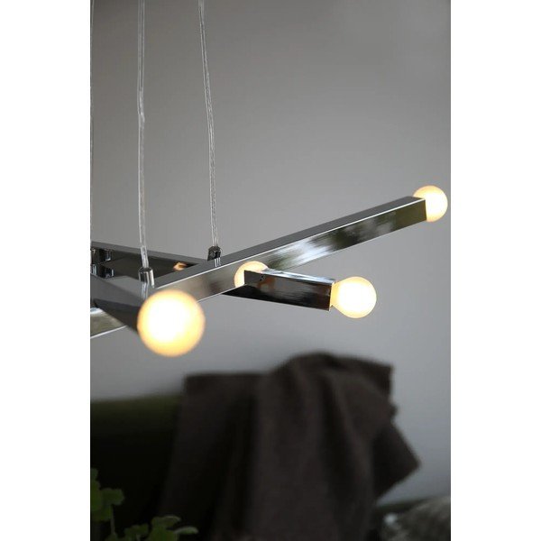 Sidabrinės spalvos iš metalo kabantis šviestuvas Stack – Markslöjd-image-3