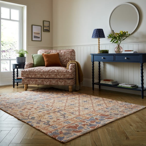 Rankų darbo iš džiuto mišinio kilimas natūralios spalvos 160x230 cm Taylor Patchwork – Flair Rugs-image-1