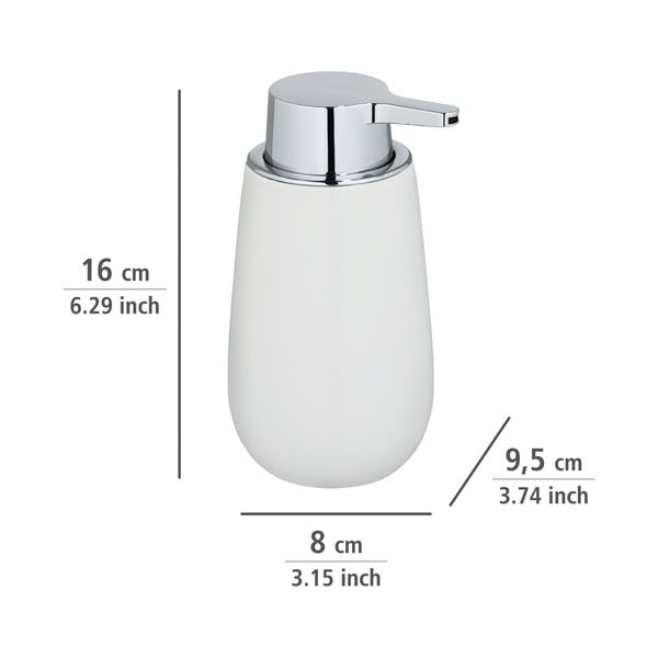 Baltas keraminis muilo dozatorius Wenko Badi-image-4