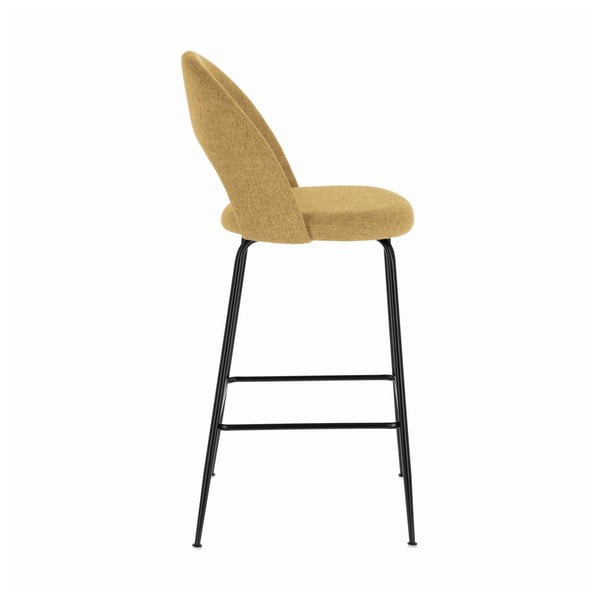 Baro taburėtės garstyčių spalvos 4 vnt. (sėdynės aukštis 63 cm) Mahalia – Kave Home-image-3
