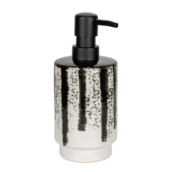 Juodos ir baltos spalvos iš keramikos muilo dozatorius 340 ml Subiza – Wenko-image-3