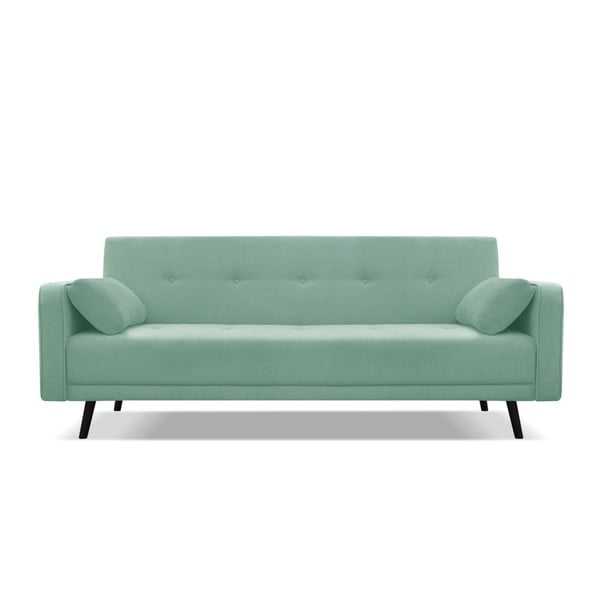 Žalios spalvos sofa-lova Cosmopolitan Design Bristol, 212 cm
