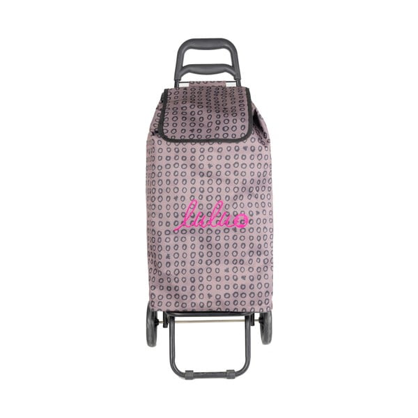 Rožinis Lulucastagnette Ridey pirkinių krepšys vežimėlyje, 37 l