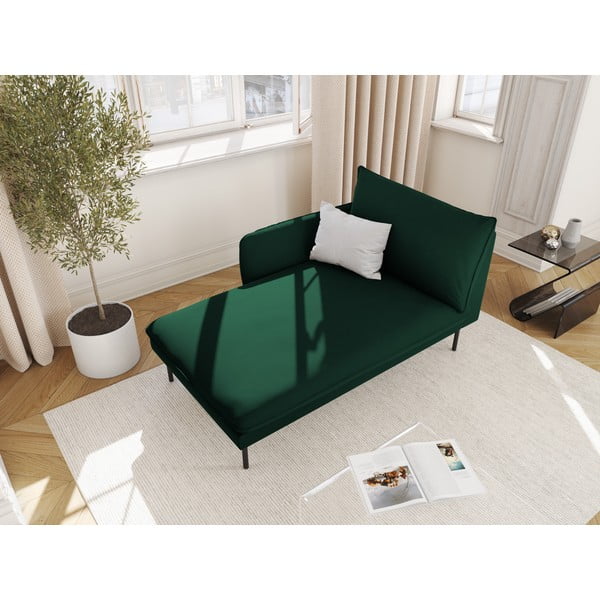 Tamsiai žalia aksominė poilsio kėdė (kairiajame kampe) Vienna - Cosmopolitan Design-image-1