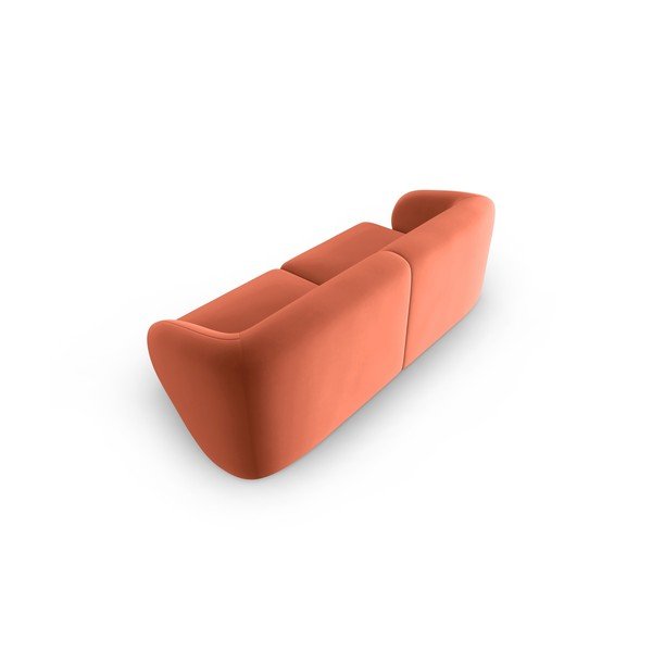 Rožinės spalvos iš velveto sofa 188 cm Paolo – Milo Casa-image-3