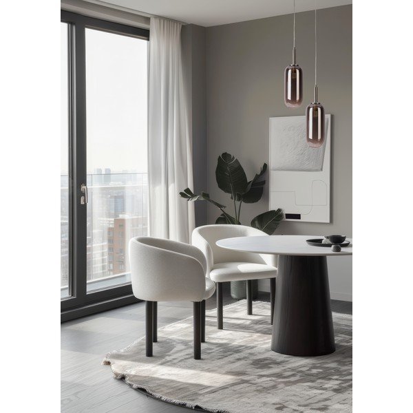 Antracito spalvos kabantis šviestuvas LED ø 13 cm su stiklo gaubtu Fiuggi – Candellux Lighting-image-1