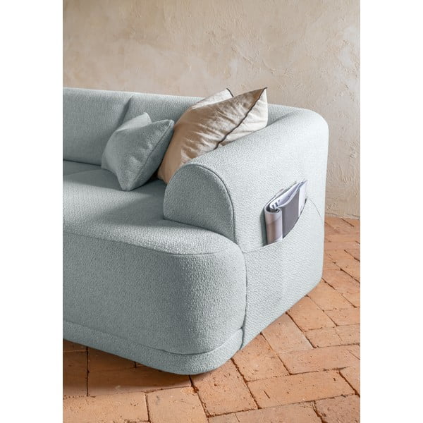 Kampinė sofa šviesiai pilkos spalvos – Miuform-image-4