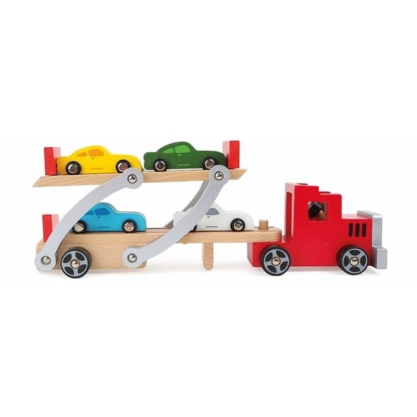 Medinis žaislinis sunkvežimis Legler Transporter