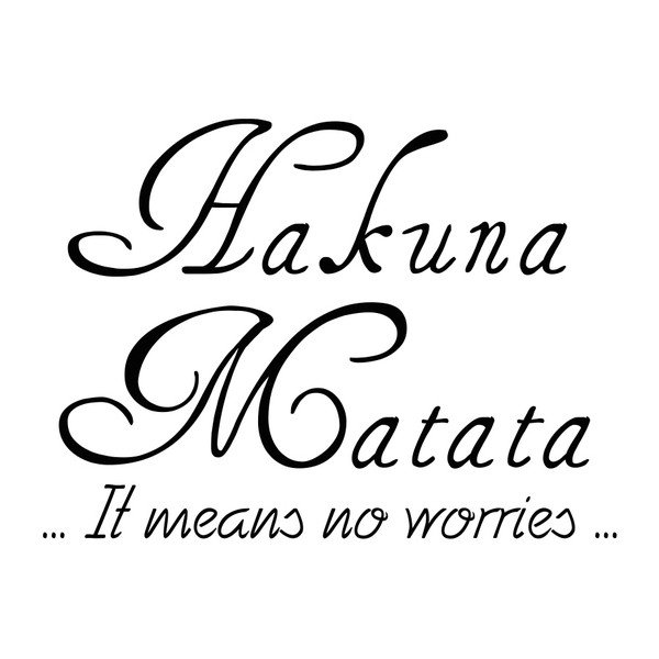 "Ambiance Hakuna Matata" lipdukas-image-2