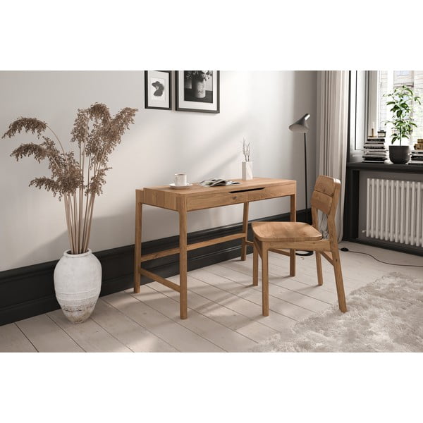 Tualetinis staliukas iš ąžuolo masyvo 57x110 cm Twig – The Beds-image-3