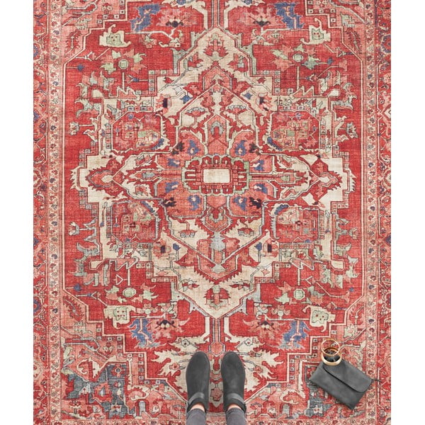 Raudonas kilimas Nouristan Leta, 80 x 200 cm-image-1