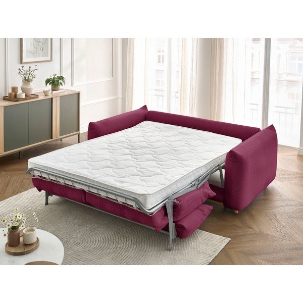 Sulankstoma sofa bordo spalvos 214 cm Ernest – Bobochic Paris-image-1