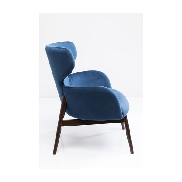 Mėlynas fotelis "Kare Design Aroha Velvet-image-2