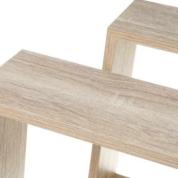 Sieninės lentynos natūralios spalvos 3 vnt. iš ąžuolo – Casa Selección-image-3