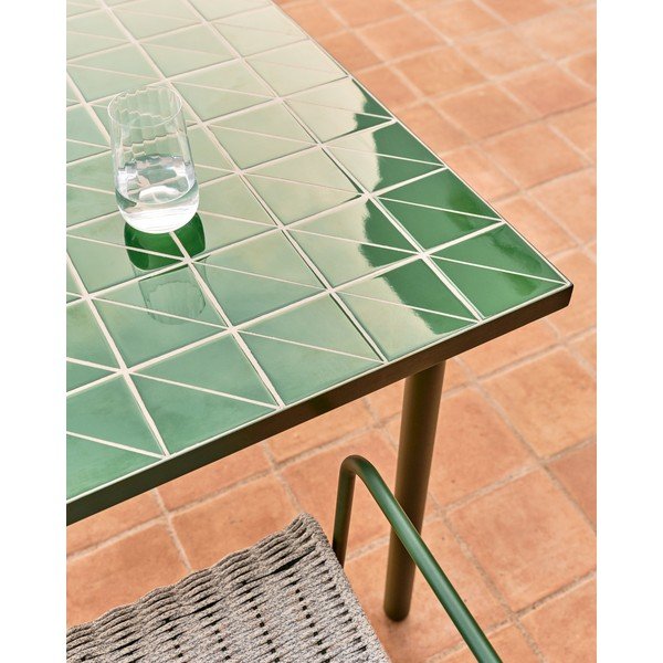 Iš plieno sodo valgomojo stalas 91x182 cm Maurina – Kave Home-image-4