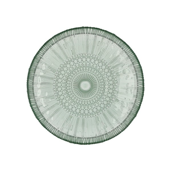 Serviravimo padėklas žalios spalvos iš stiklo  ø 30 cm Kusintha – Bitz-image-4