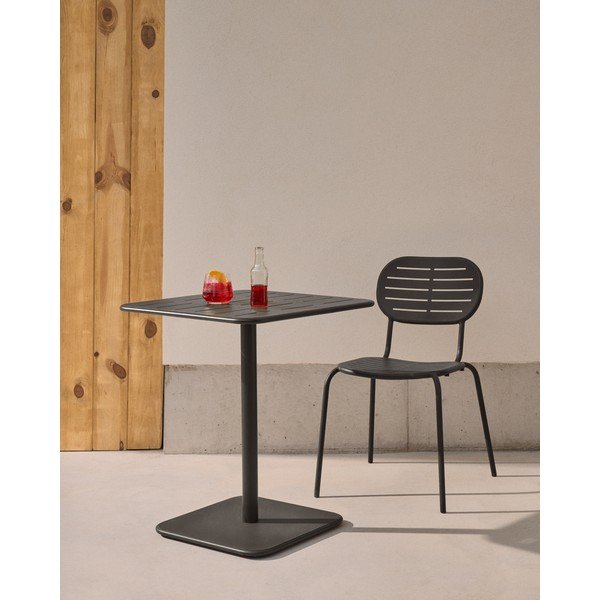 Iš plieno sodo valgomojo stalas 70x70 cm Brai – Kave Home-image-1