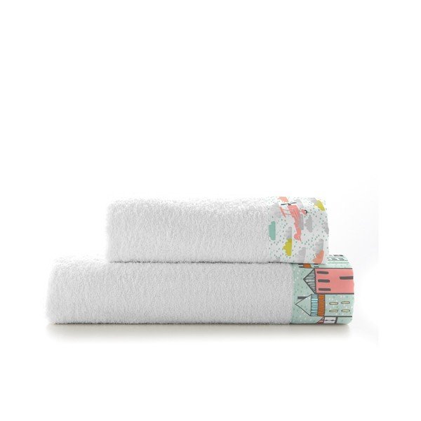 2 rankšluosčių rinkinys "Moshi Moshi Little Village", 50x100 ir 70x140 cm-image-2