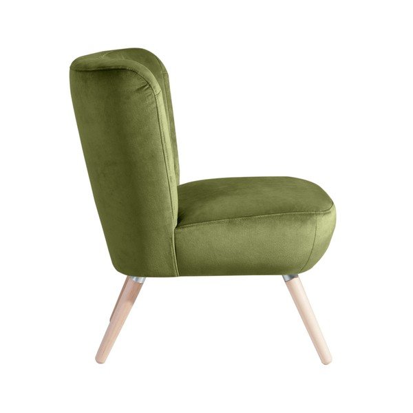 "Max Winzer Neele Velvet" žalias fotelis-image-1