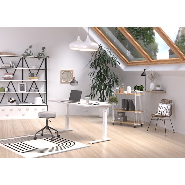 Reguliuojamas aukštis rašomasis stalas 80x120 cm Downey – Germania-image-1