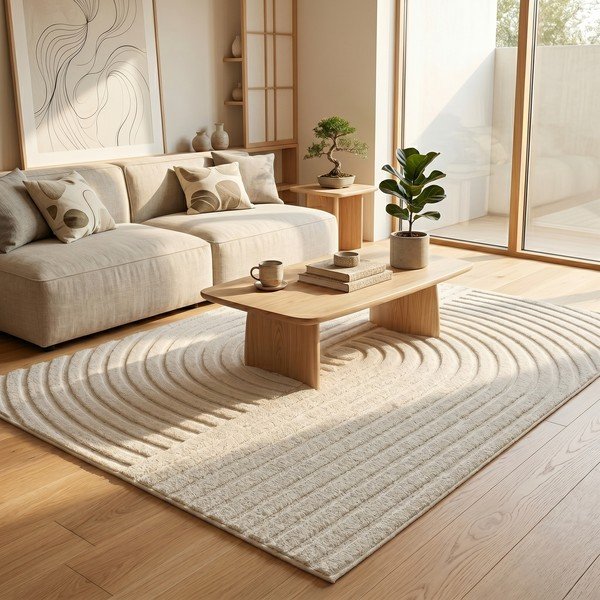 Kreminės spalvos kilimas 120x170 cm Serenity – ESTE-image-1