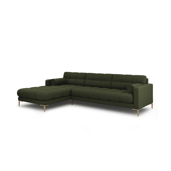 Kampinė sofa žalios spalvos (su kairiuoju kampu) Bali – Cosmopolitan Design-image-3