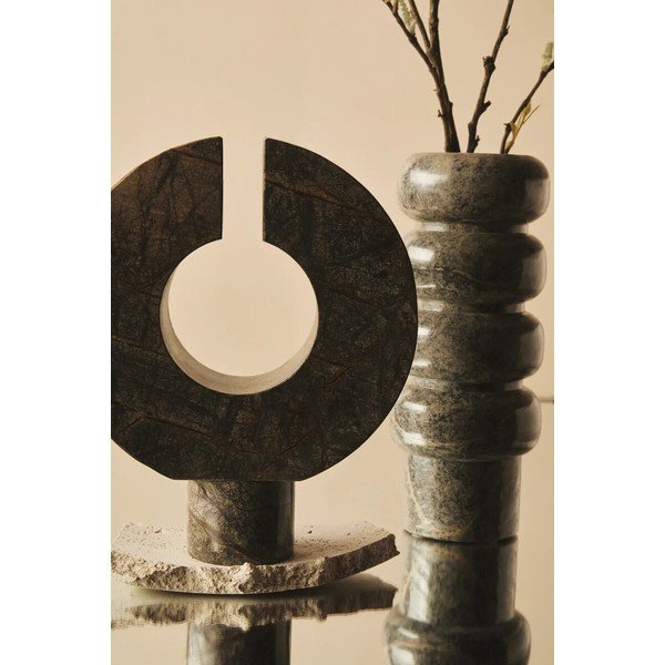 Žalios spalvos iš marmuro vaza (aukštis 25 cm) Fazio – Premier Housewares-image-3