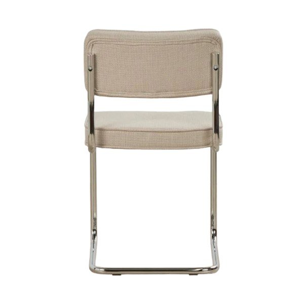 Smėlio spalvos iš audinio supamoji valgomojo kėdė Rupert – Unique Furniture-image-3