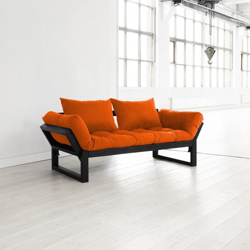 Sofa "Karup Edge" juoda/oranžinė