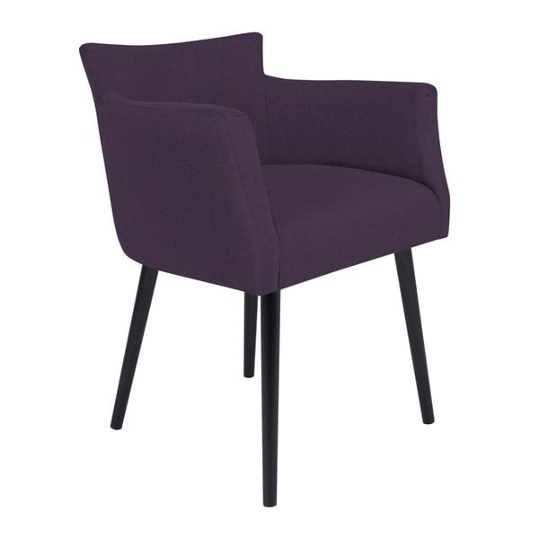 Tamsiai violetinės spalvos kėdė su porankiais "Windsor & Co" sofos "Gemini